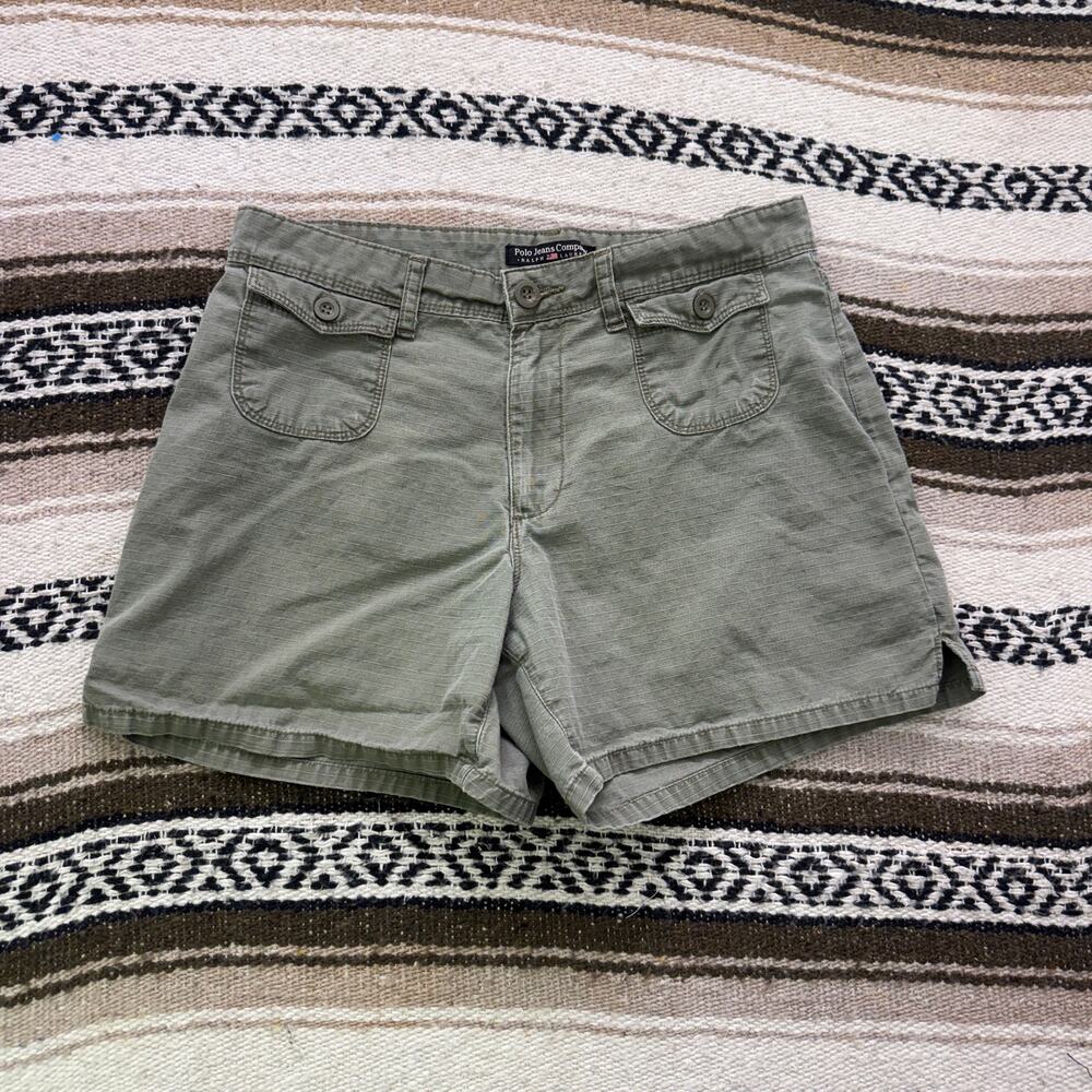 Women's Polo Ralph Lauren Jeans Co. Military Green Ripstop Shorts Sz 6 (30 x 5)